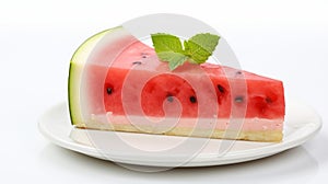 Delicate Watermelon Pie Slice A Creative Commons Uhd Image photo