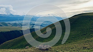 Plateau grassland in the western section of Tianshan Mountain