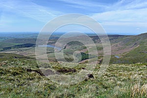 On plateau looking to Kinder Reservoir