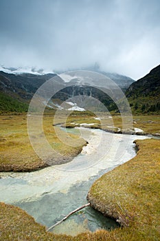 Plateau river in sichuan of china