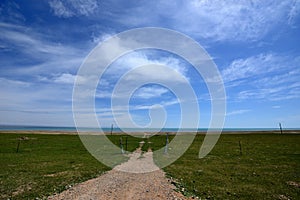 Plateau scenery - road