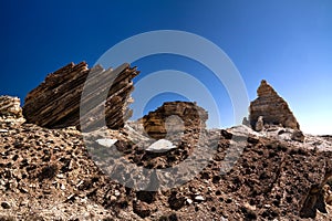 Plateau Ustyurt from the edge of Aral sea Karakalpakstan, Uzbekistan