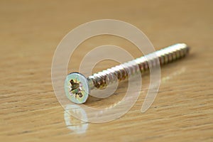 Plated woodscrew