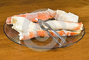 Plateful of Alaskan King Crab Legs