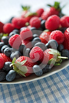 Plateful of berries