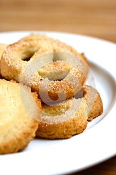 A plateful of delicious warm butter cookies