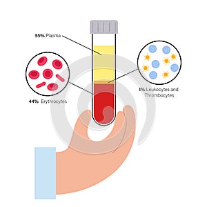 Platelet rich plasma concept photo