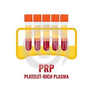 Platelet rich plasma tube rack medical poster photo