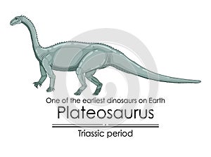 Plateosaurus, one of the earliest dinosaurs on Earth