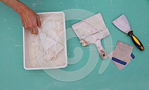 Platering tools for plaster like plaste trowel spatula