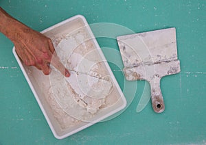 Platering tools for plaster like plaste trowel spatula