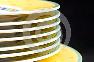 Plates stacked macro