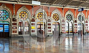 Platform of ancient Sirkeci railway station in Istanbul, Turkey