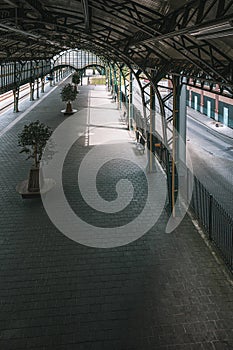 The platform of the Den Bosch train station
