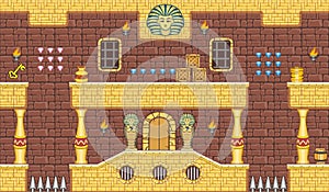 Platform game tileset 4