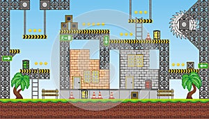 Platform game tileset 2