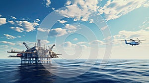 platform offshore oil rig photo