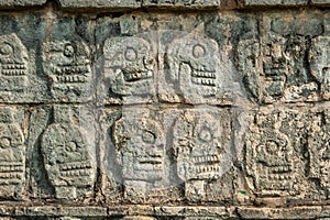 Platform of sculls, Chichen Itza, Yucatan, Mexico