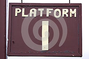 Platform sign