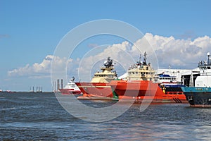 Platform Supply Vessel at Port Fourchon, Louisiana