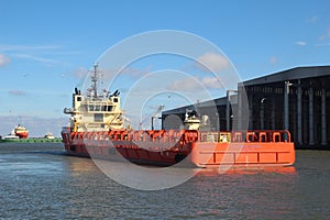 Platform Supply Vessel at Port Fourchon, Louisiana