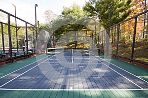 Platform tennis paddle sports court