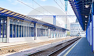 Platforms at the railway station