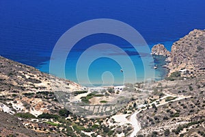 Plathiena Beach on Milos Island