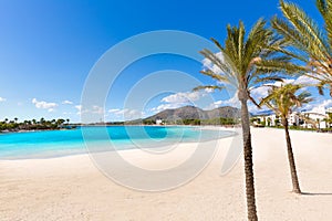 Platja de Alcudia beach in Mallorca Majorca