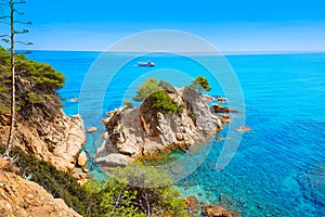 Platja Fenals Beach in Lloret de Mar Costa Brava photo