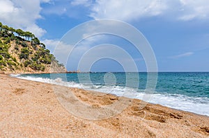 Platja Fonda Beach in Costa Brava, Spain photo