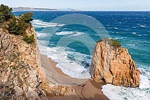 Platja Roja Beach in Costa Brava photo