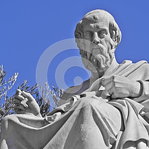 Plato the philosopher statue photo