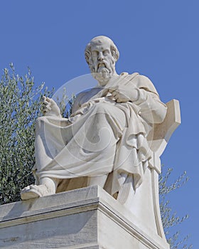 Plato the philosopher statue photo