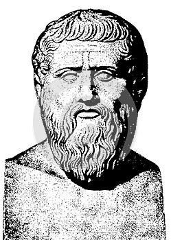 Plato Statue Anceint Greek Philosopher photo