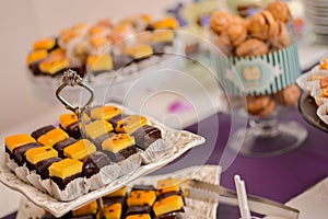 Platter cookies on the table