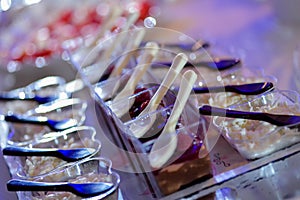 Platter lined with desert