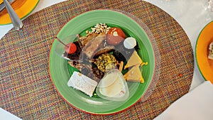 A platter of mixed sweets