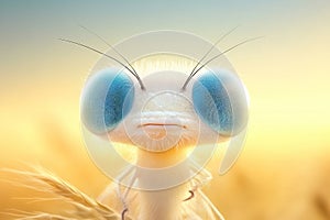 Platycnemis pennipes, bekannt als Gemeine Libelle oder Blaue Federlibelle photo