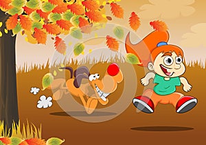 Play during the autumn