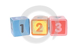Play blocks with 123 numbers
