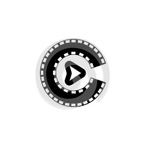 Play button icon design. Play Vector icon