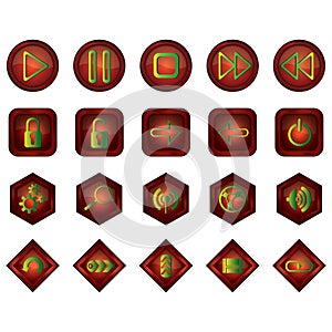 play button. Vector illustration decorative design