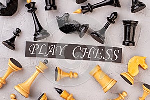 Play chess concept.