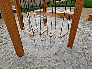 a play element in the park on the children\'s playground in the form