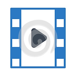 Play glyph colur vector  icon