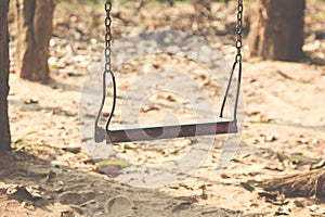Children swing,playground in the park