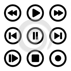 Play icon set1