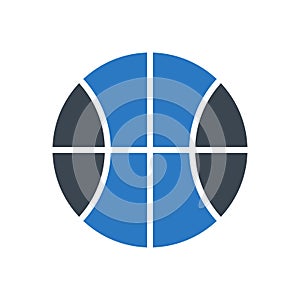 Play vector glyph colour icon