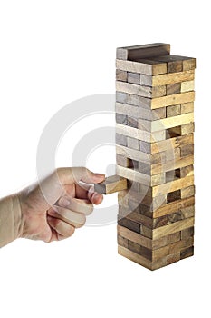 Play jenga